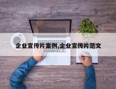 企业宣传片案例,企业宣传片范文