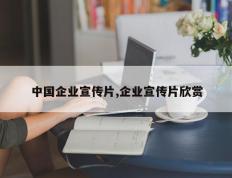 中国企业宣传片,企业宣传片欣赏