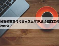城市招商宣传片脚本怎么写好,适合招商宣传片的句子