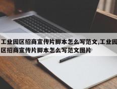 工业园区招商宣传片脚本怎么写范文,工业园区招商宣传片脚本怎么写范文图片