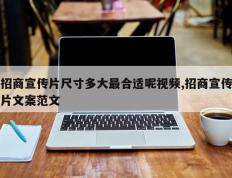 招商宣传片尺寸多大最合适呢视频,招商宣传片文案范文